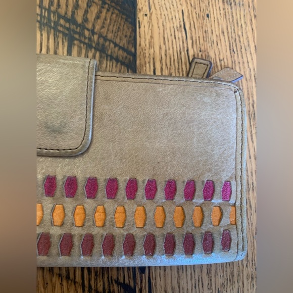 Fossil wallet, hippie boho colorful wallet weaved metal bird - Picture 3 of 8